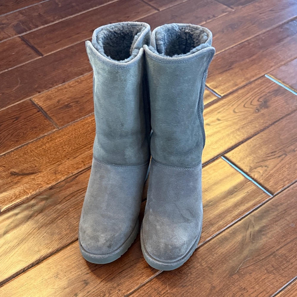 Ugg Gray Suede Boots size 6